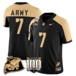 Men’s Army Black Knights 100th Anniversary Patch Vapor Jersey – All Stitched