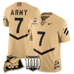 Men’s Army Black Knights 100th Anniversary Patch Vapor Jersey – All Stitched