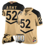 Men’s Army Black Knights 100th Anniversary Patch Vapor Jersey – All Stitched