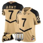 Men’s Army Black Knights 100th Anniversary Patch Vapor Jersey – All Stitched