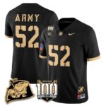 Men’s Army Black Knights 100th Anniversary Patch Vapor Jersey – All Stitched