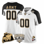 Army Black Knights 2023 CIC Trophy Champion Patch Custom Jersey – All Stitched