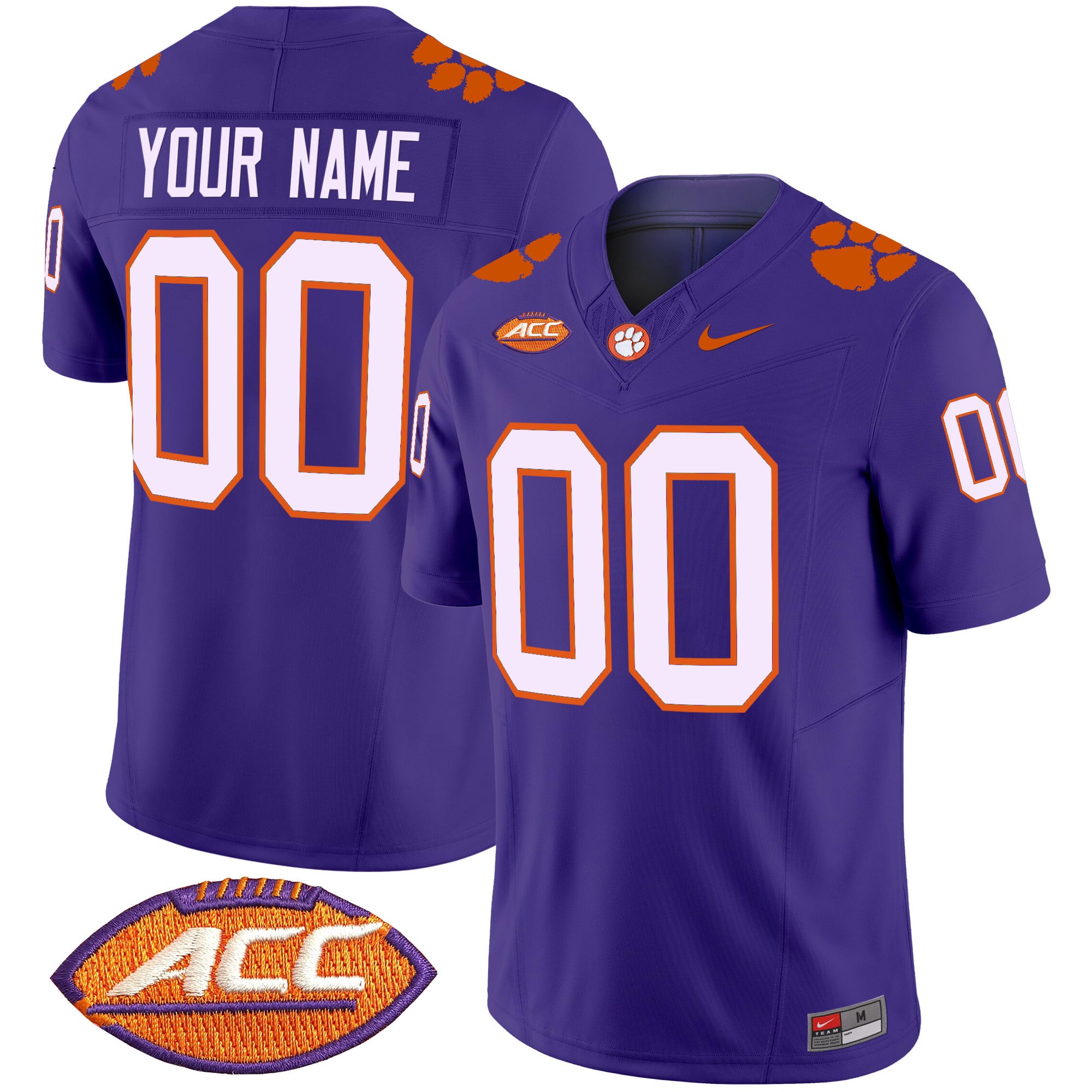 Clemson Tigers Vapor Limited Custom Jersey V2 – All Stitched