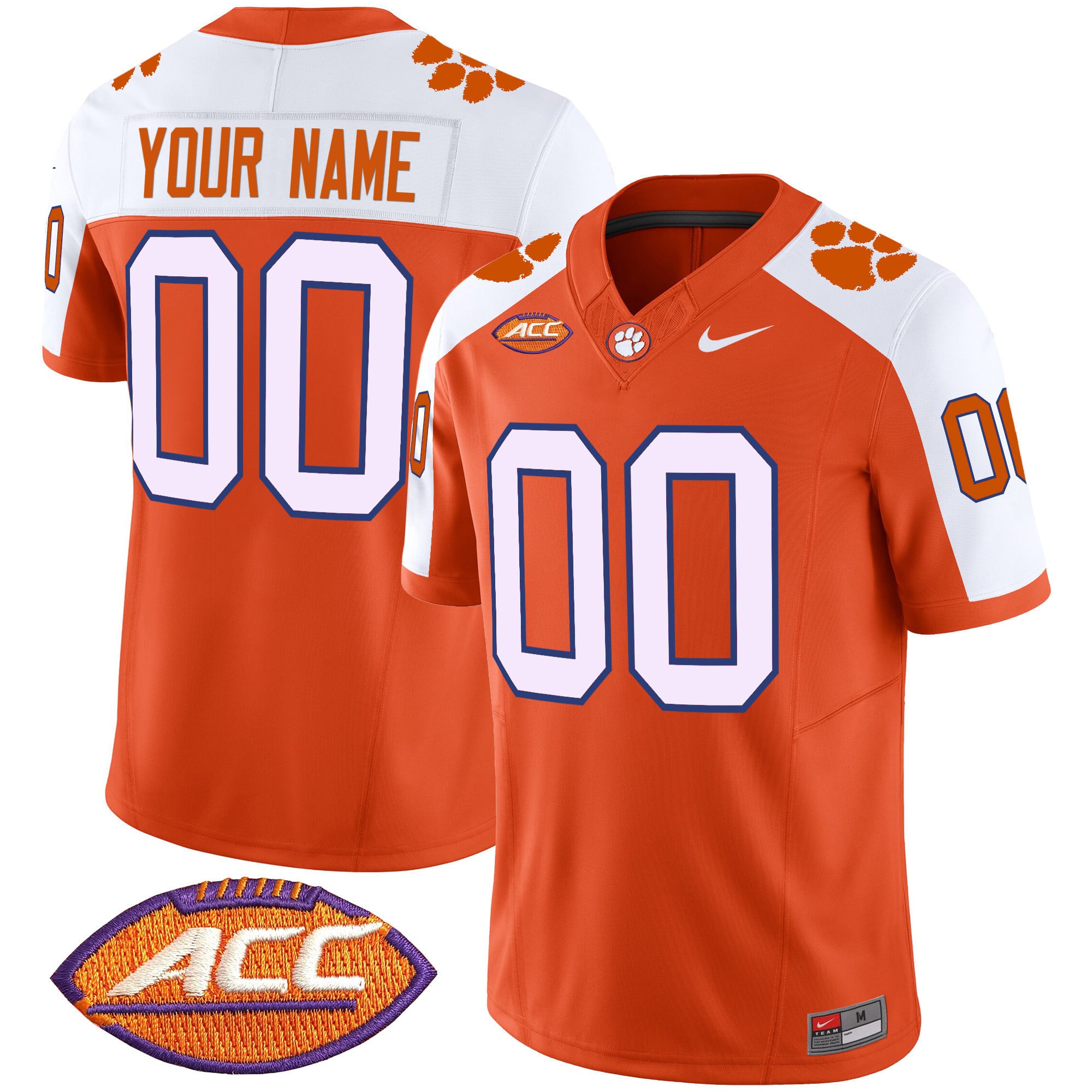 Clemson Tigers Vapor Limited Custom Jersey V2 – All Stitched