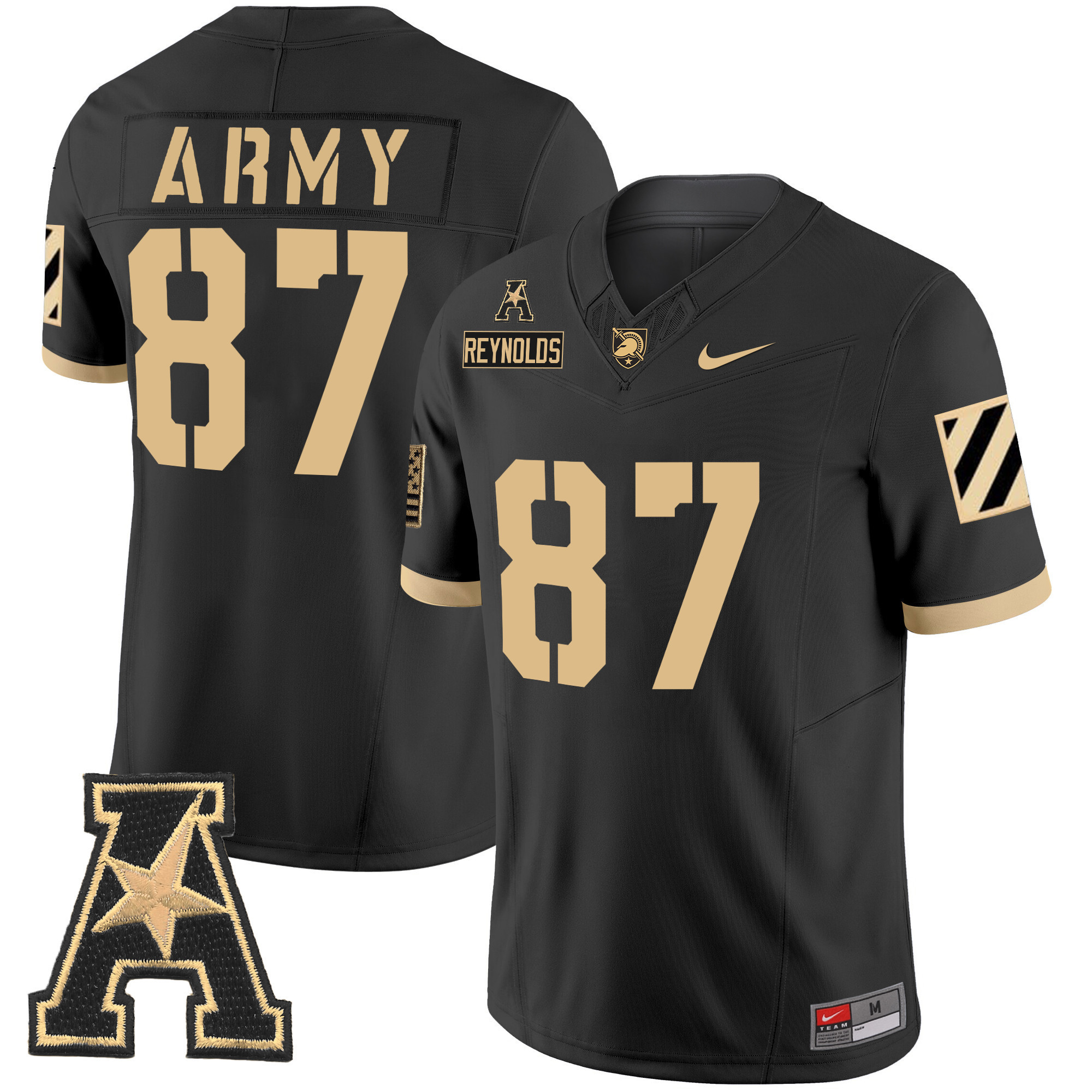 Men’s Army Black Knights 2024 Vapor Limited Jersey – AAC Patch – All Stitched