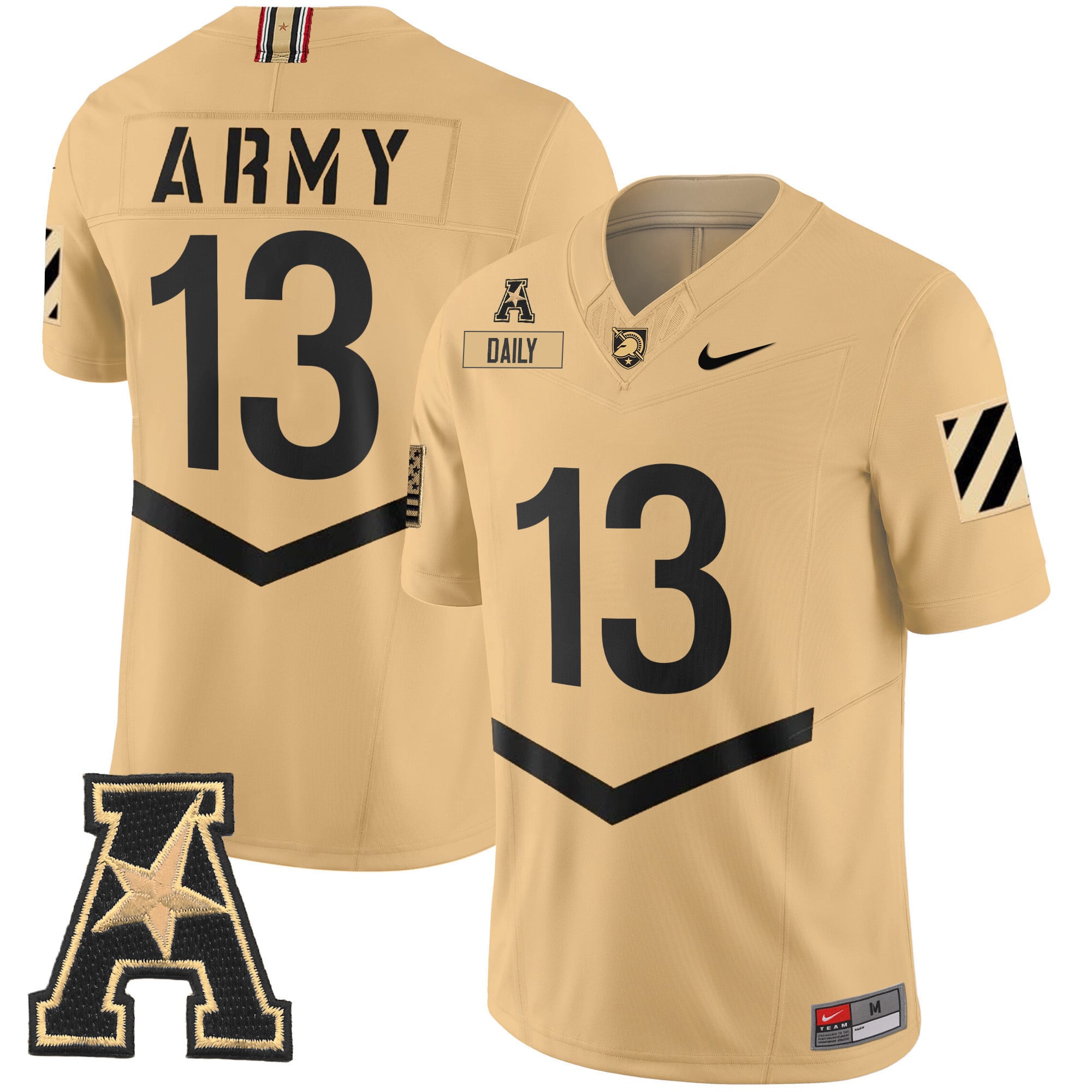 Men’s Army Black Knights 2024 Vapor Limited Jersey – AAC Patch – All Stitched