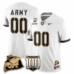 Army Black Knights 100th Anniversary Patch Vapor Custom Jersey – All Stitched