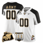 Army Black Knights 100th Anniversary Patch Vapor Custom Jersey – All Stitched