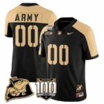 Army Black Knights 100th Anniversary Patch Vapor Custom Jersey – All Stitched