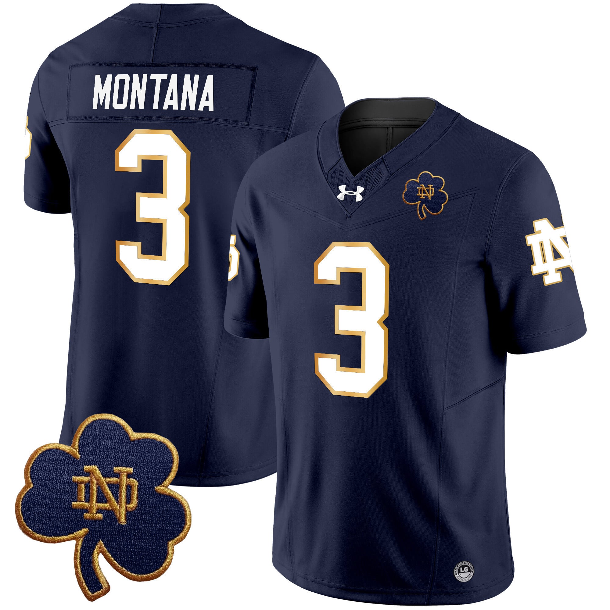 Men’s Notre Dame Fighting Irish 2024 Vapor Limited Jersey V3 – All Stitched