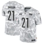 Washington Commanders 2024 Salute to Service Vapor Limited Jersey – Arctic Camo – All Stitched