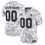 Arctic Camo Dallas Cowboys 2024 Salute to Service Custom Jersey – All Stitched – All Stitched