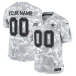 Arctic Camo Dallas Cowboys 2024 Salute to Service Custom Jersey – All Stitched – All Stitched