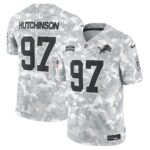 Detroit Lions 2024 Salute to Service Vapor Limited Jersey – Arctic Camo – All Stitched