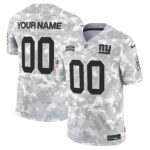 New York Giants 2024 Salute to Service Vapor Limited Custom Jersey – Arctic Camo – All Stitched
