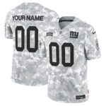 New York Giants 2024 Salute to Service Vapor Limited Custom Jersey – Arctic Camo – All Stitched