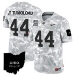 Ohio State Buckeyes 2024 Salute to Service Vapor Limited Jersey – Arctic Camo – All Stitched