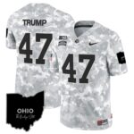 Ohio State Buckeyes 2024 Salute to Service Vapor Limited Jersey – Arctic Camo – All Stitched