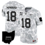Ohio State Buckeyes 2024 Salute to Service Vapor Limited Jersey – Arctic Camo – All Stitched