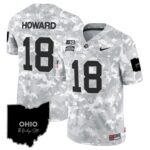 Ohio State Buckeyes 2024 Salute to Service Vapor Limited Jersey – Arctic Camo – All Stitched