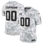 Minnesota Vikings 2024 Salute to Service Vapor Limited Custom Jersey – Arctic Camo – All Stitched