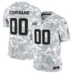 Minnesota Vikings 2024 Salute to Service Vapor Limited Custom Jersey – Arctic Camo – All Stitched