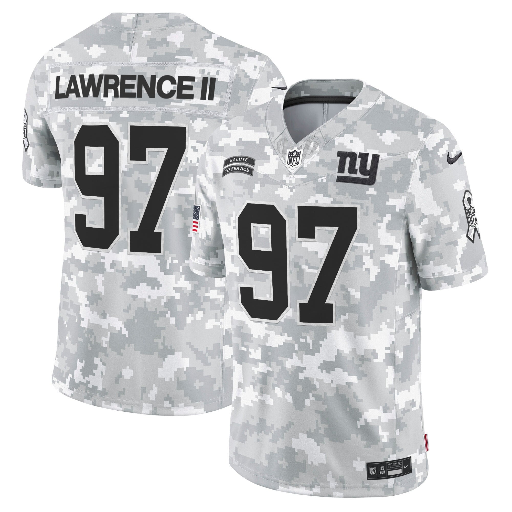New York Giants 2024 Salute to Service Vapor Limited Jersey – Arctic Camo – All stitched