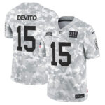 New York Giants 2024 Salute to Service Vapor Limited Jersey – Arctic Camo – All stitched