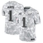 Philadelphia Eagles 2024 Salute to Service Vapor Limited Jersey – Arctic Camo – All Stitched