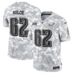 Philadelphia Eagles 2024 Salute to Service Vapor Limited Jersey – Arctic Camo – All Stitched