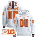 Illinois Fighting Illini 2024 Custom Pullover Hoodie