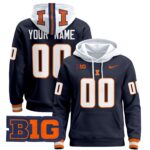 Illinois Fighting Illini 2024 Custom Pullover Hoodie