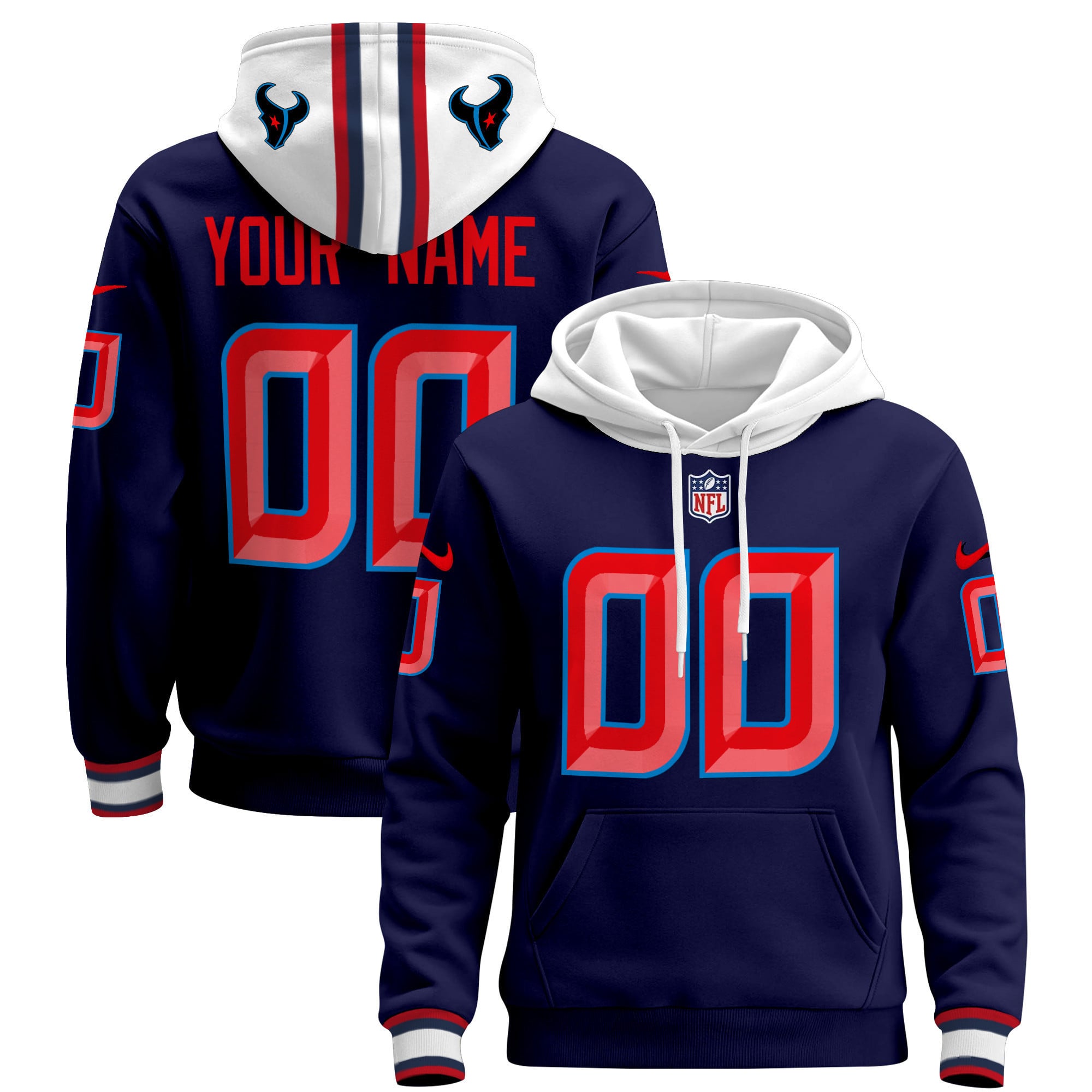 Houston Texans 2024 Pullover Custom Hoodie