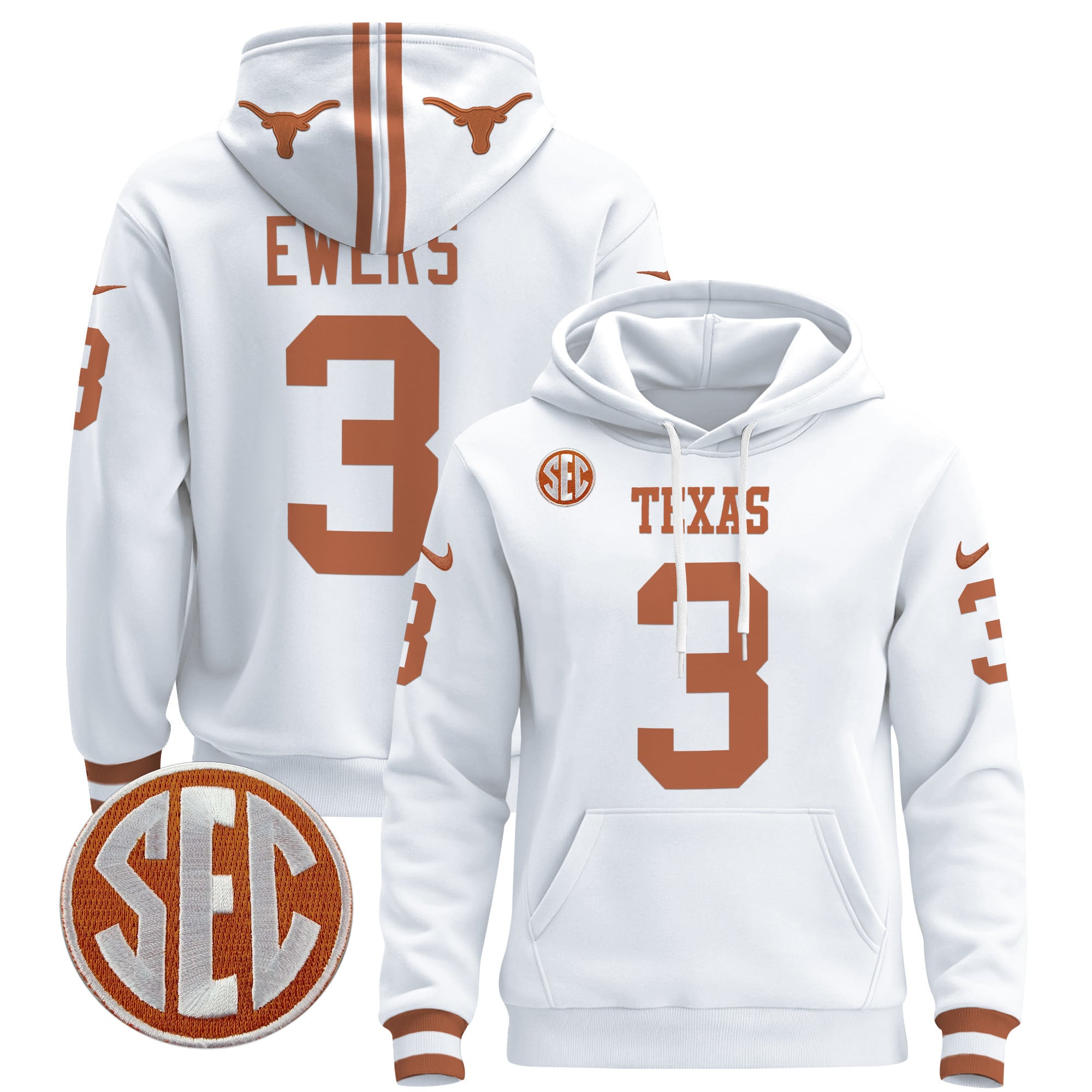 Unisex Texas Longhorns 2024 Pullover Hoodie