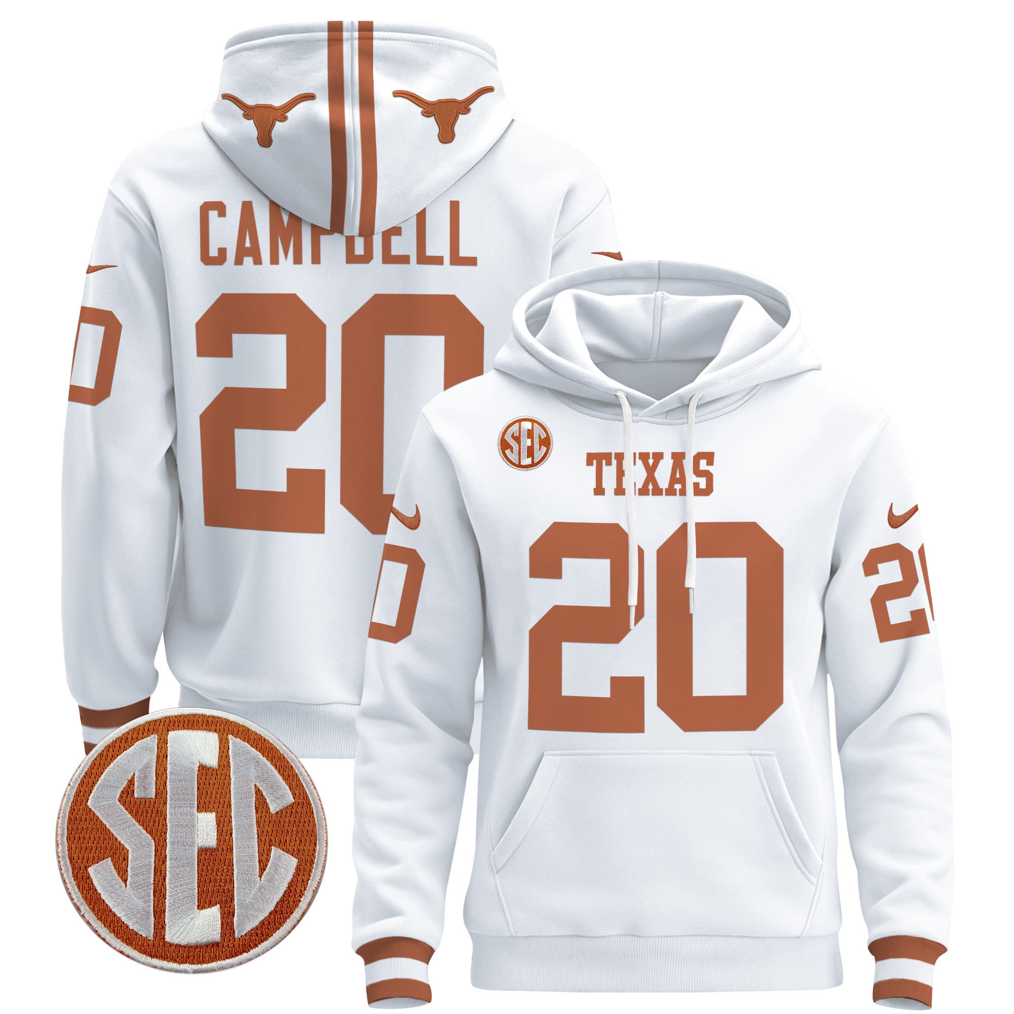 Unisex Texas Longhorns 2024 Pullover Hoodie