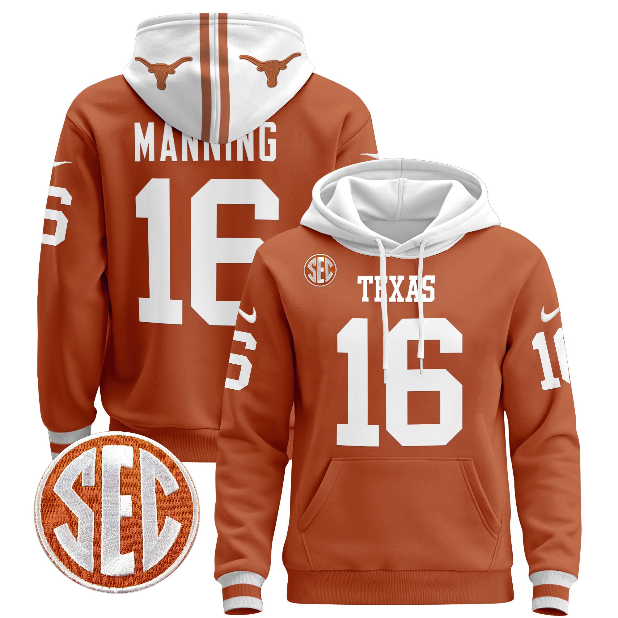 Unisex Texas Longhorns 2024 Pullover Hoodie