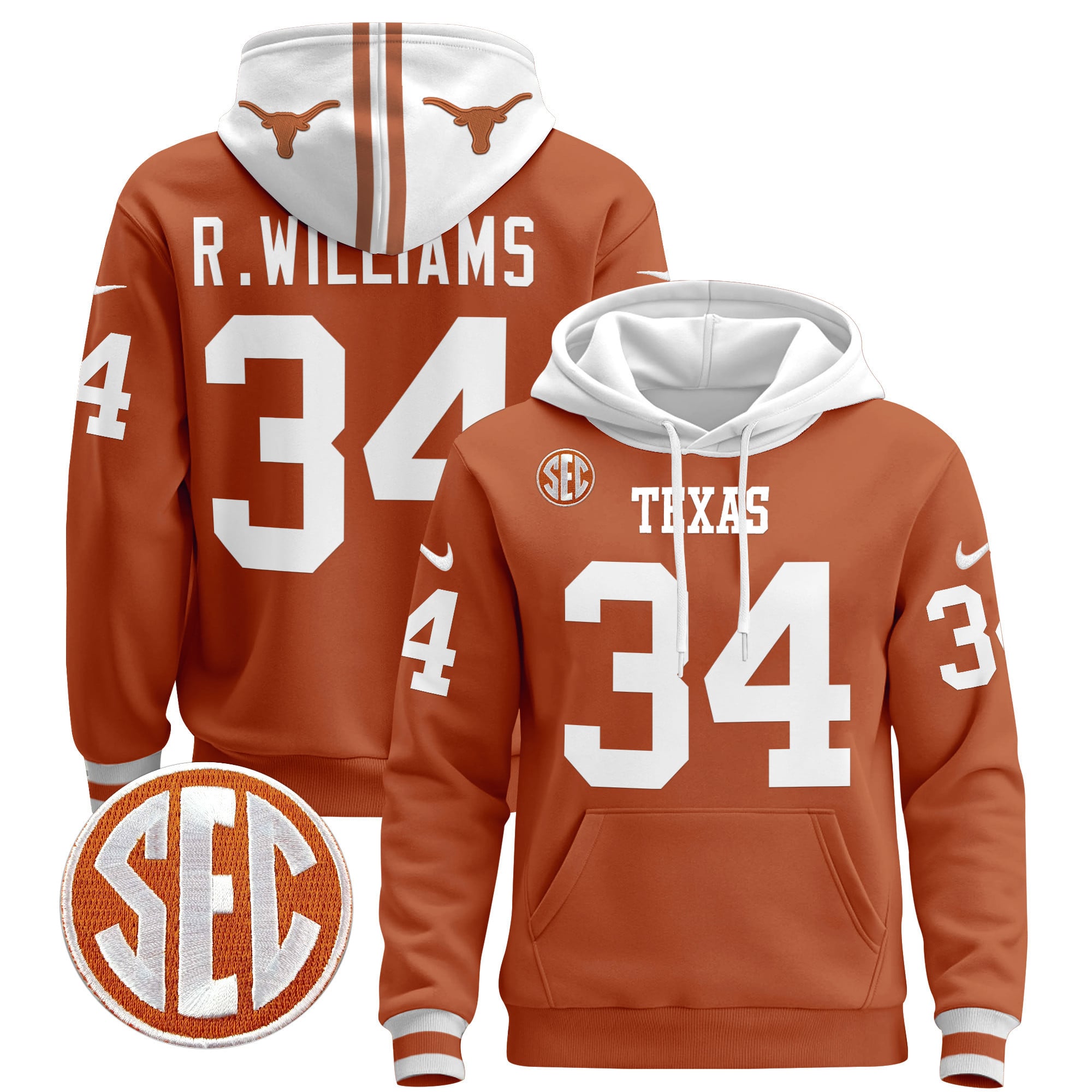 Unisex Texas Longhorns 2024 Pullover Hoodie