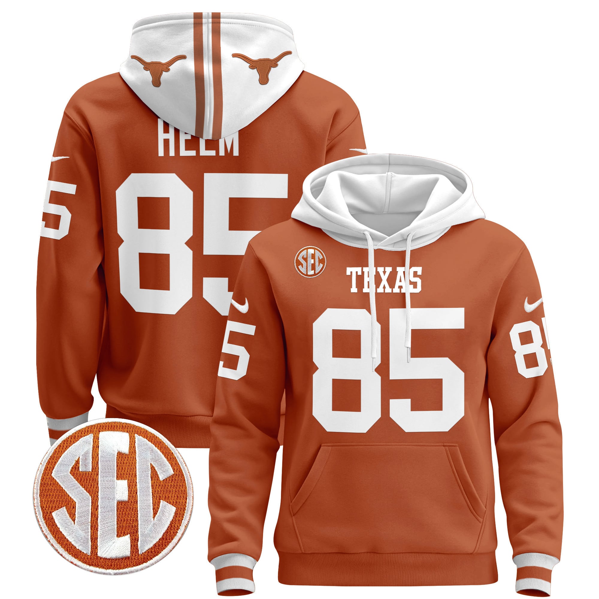 Unisex Texas Longhorns 2024 Pullover Hoodie