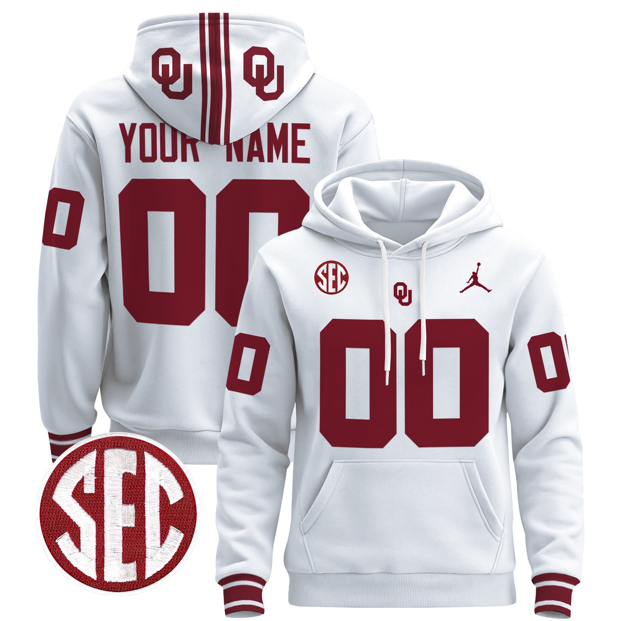Oklahoma Sooners 2024 Custom Pullover Hoodie