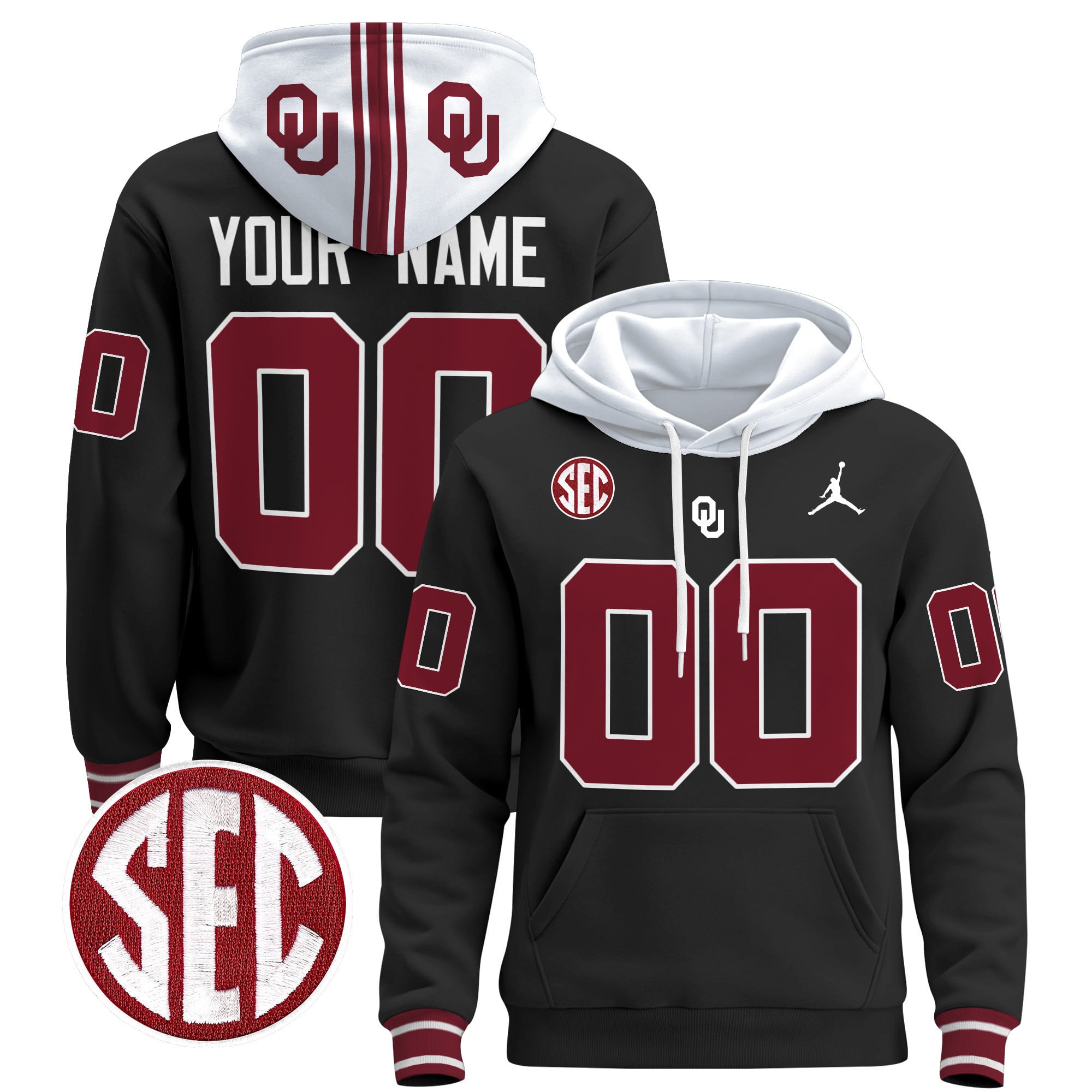 Oklahoma Sooners 2024 Custom Pullover Hoodie