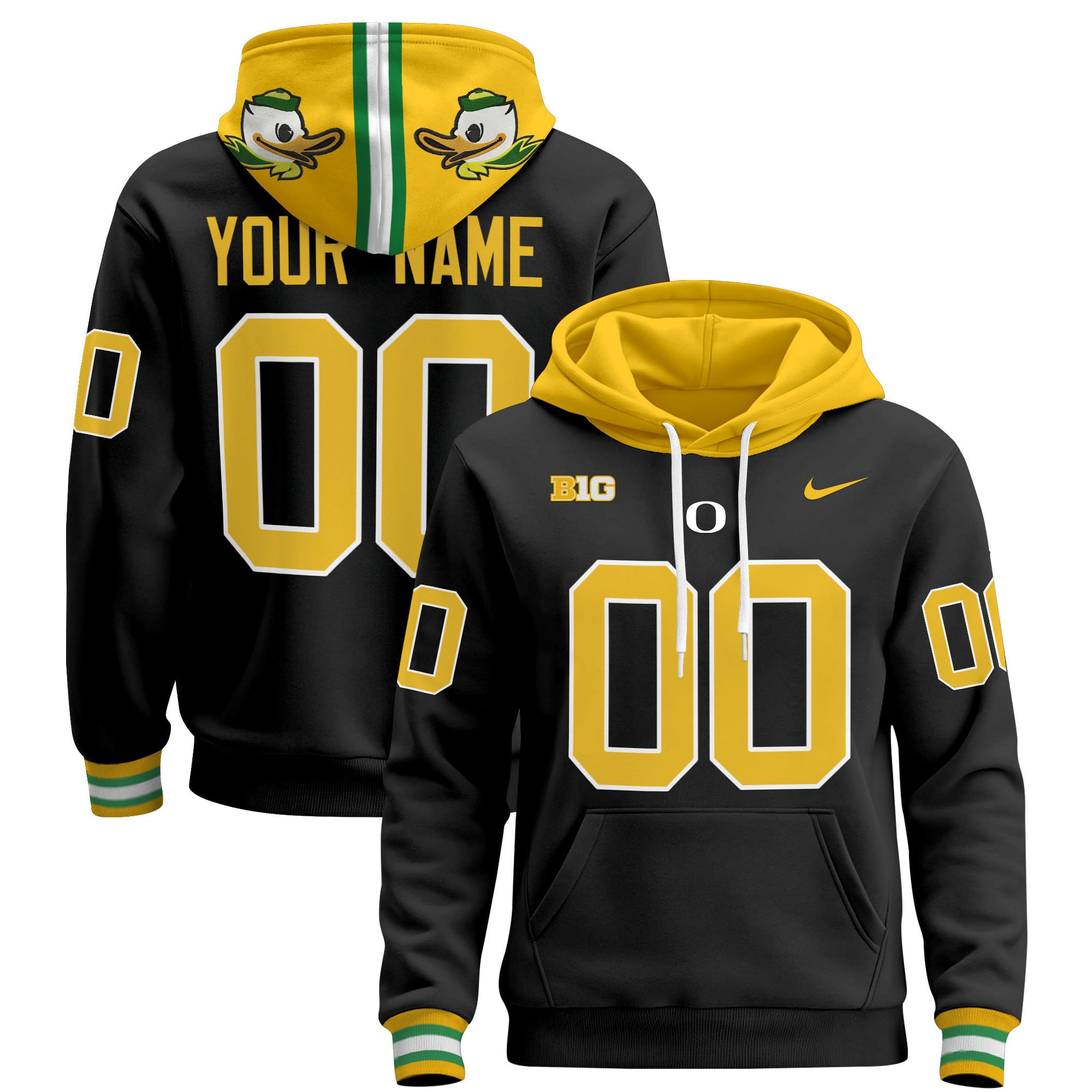 Oregon Ducks 2024 Custom Pullover Hoodie