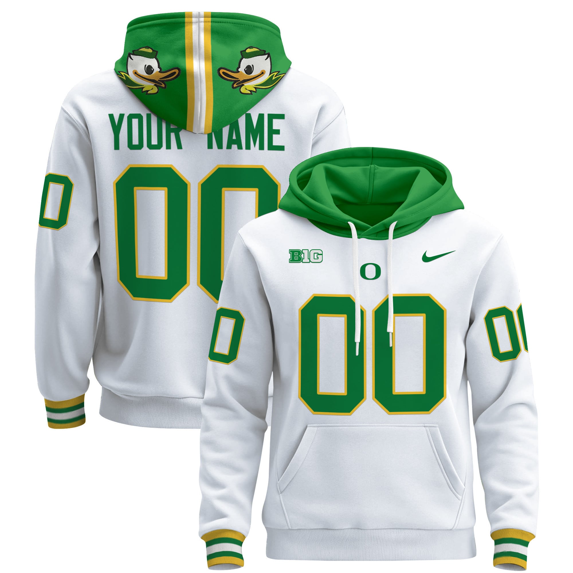 Oregon Ducks 2024 Custom Pullover Hoodie