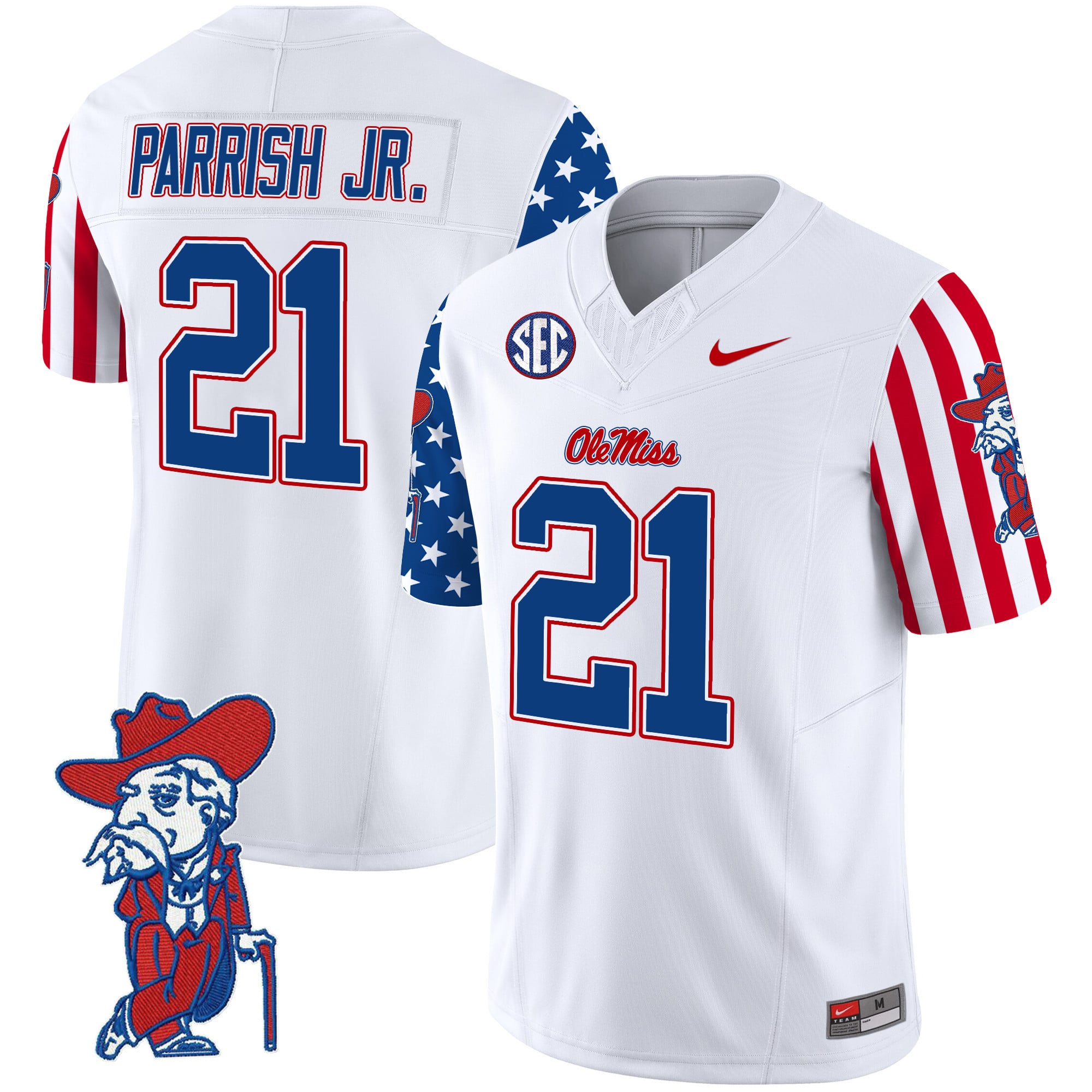 Men’s Ole Miss Rebels American Style Vapor Limited Jersey – All Stitched