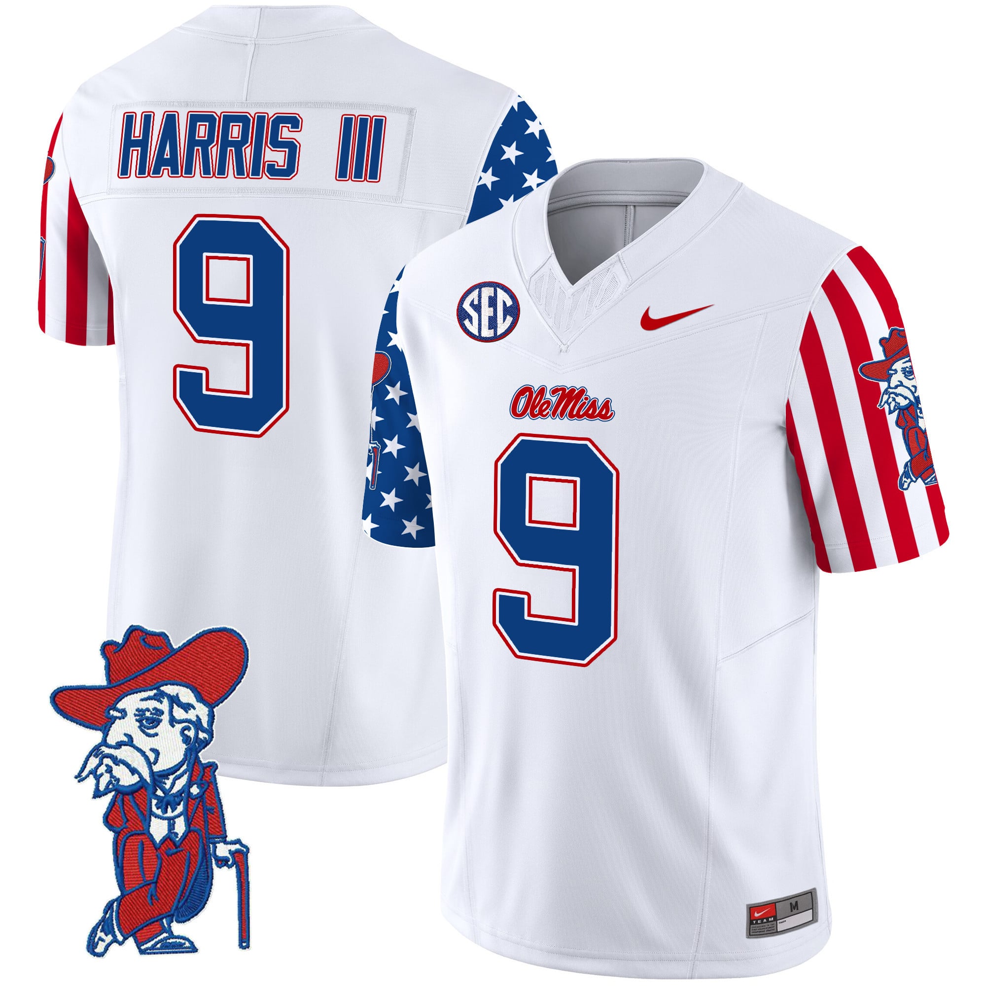 Men’s Ole Miss Rebels American Style Vapor Limited Jersey – All Stitched