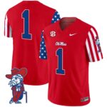 Men’s Ole Miss Rebels American Style Vapor Limited Jersey – All Stitched