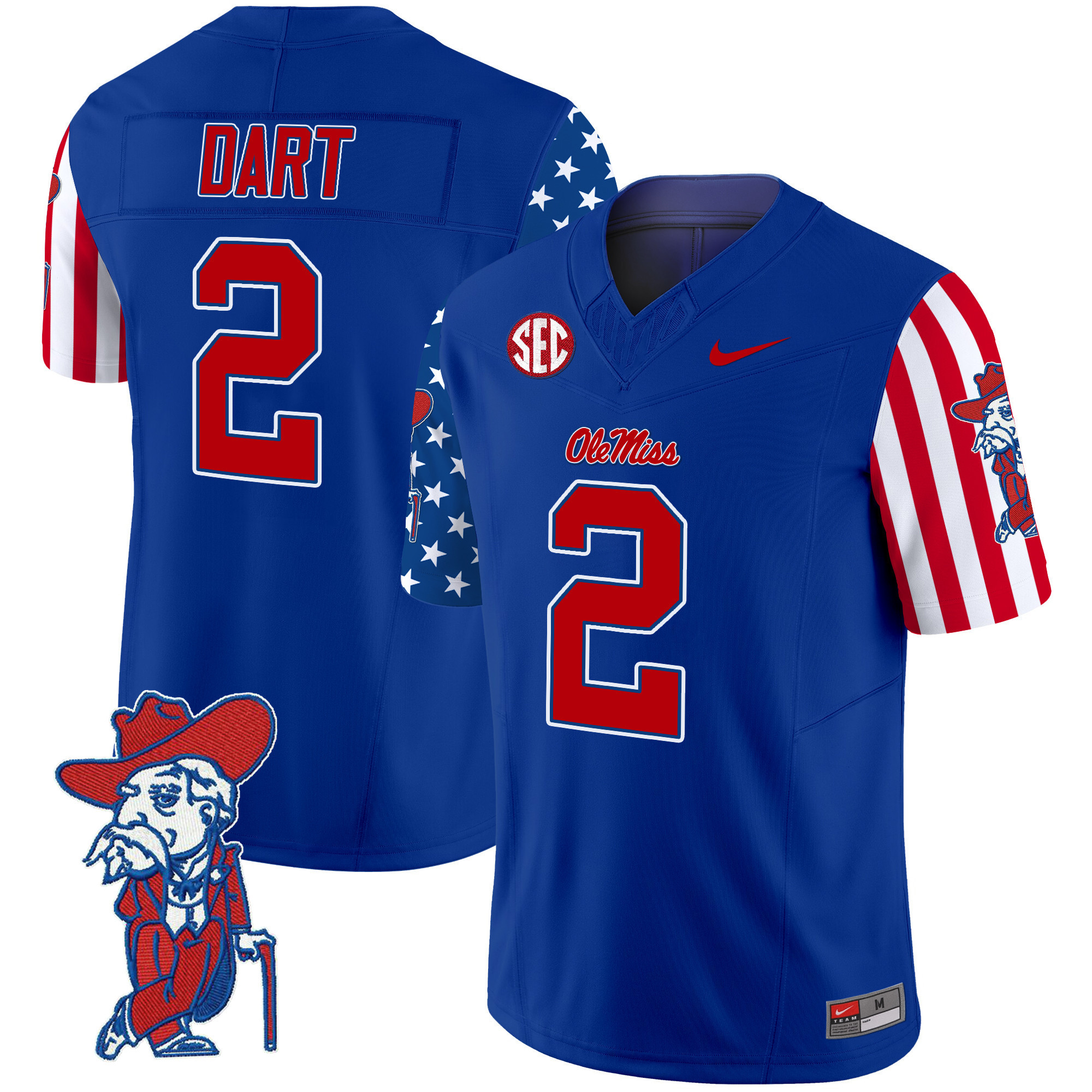 Men’s Ole Miss Rebels American Style Vapor Limited Jersey – All Stitched