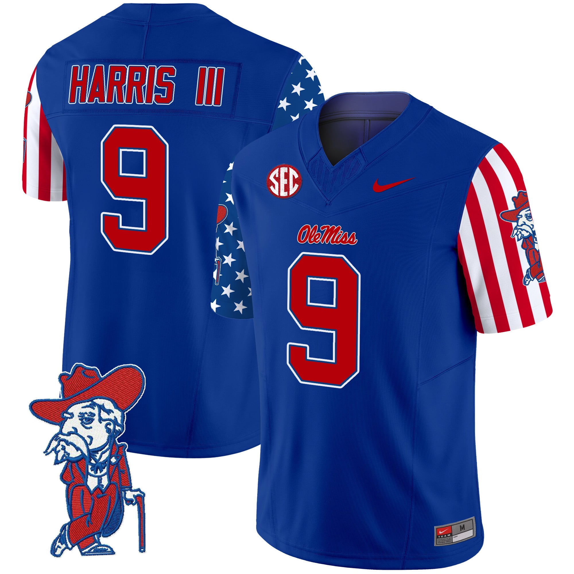 Men’s Ole Miss Rebels American Style Vapor Limited Jersey – All Stitched
