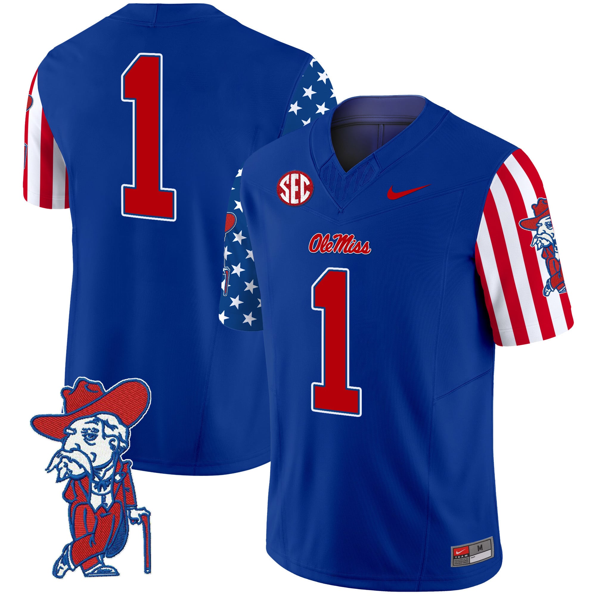 Men’s Ole Miss Rebels American Style Vapor Limited Jersey – All Stitched
