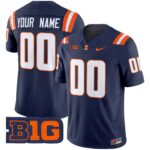 Illinois Fighting Illini 2024 Vapor Limited Custom Jersey – All Stitched