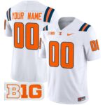 Illinois Fighting Illini 2024 Vapor Limited Custom Jersey – All Stitched